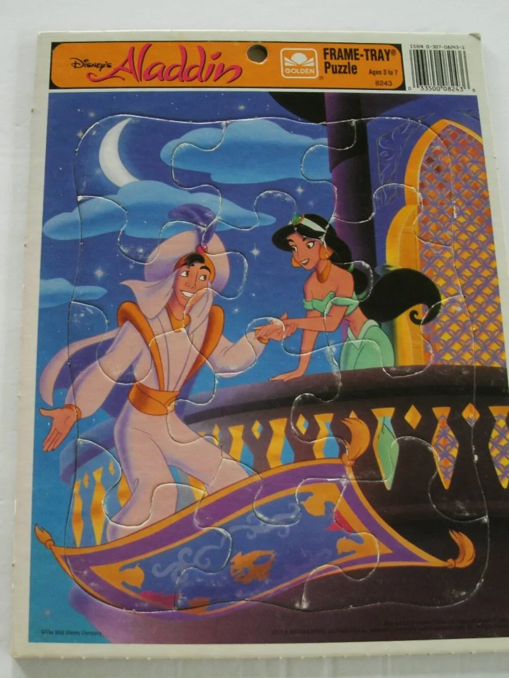 Vintage 90s Disney's Aladdin Kids Puzzle